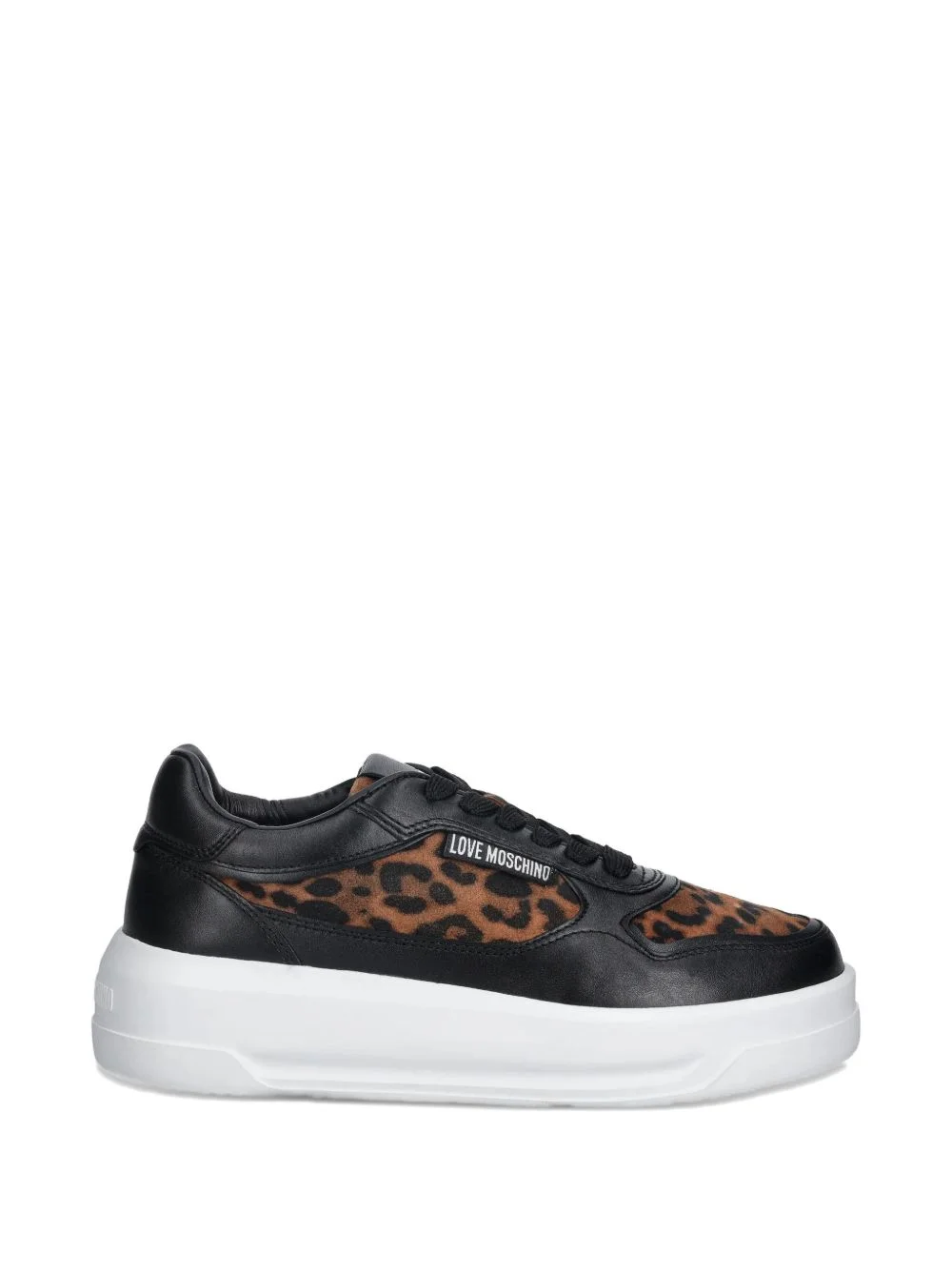 leopard-print sneakers - 1