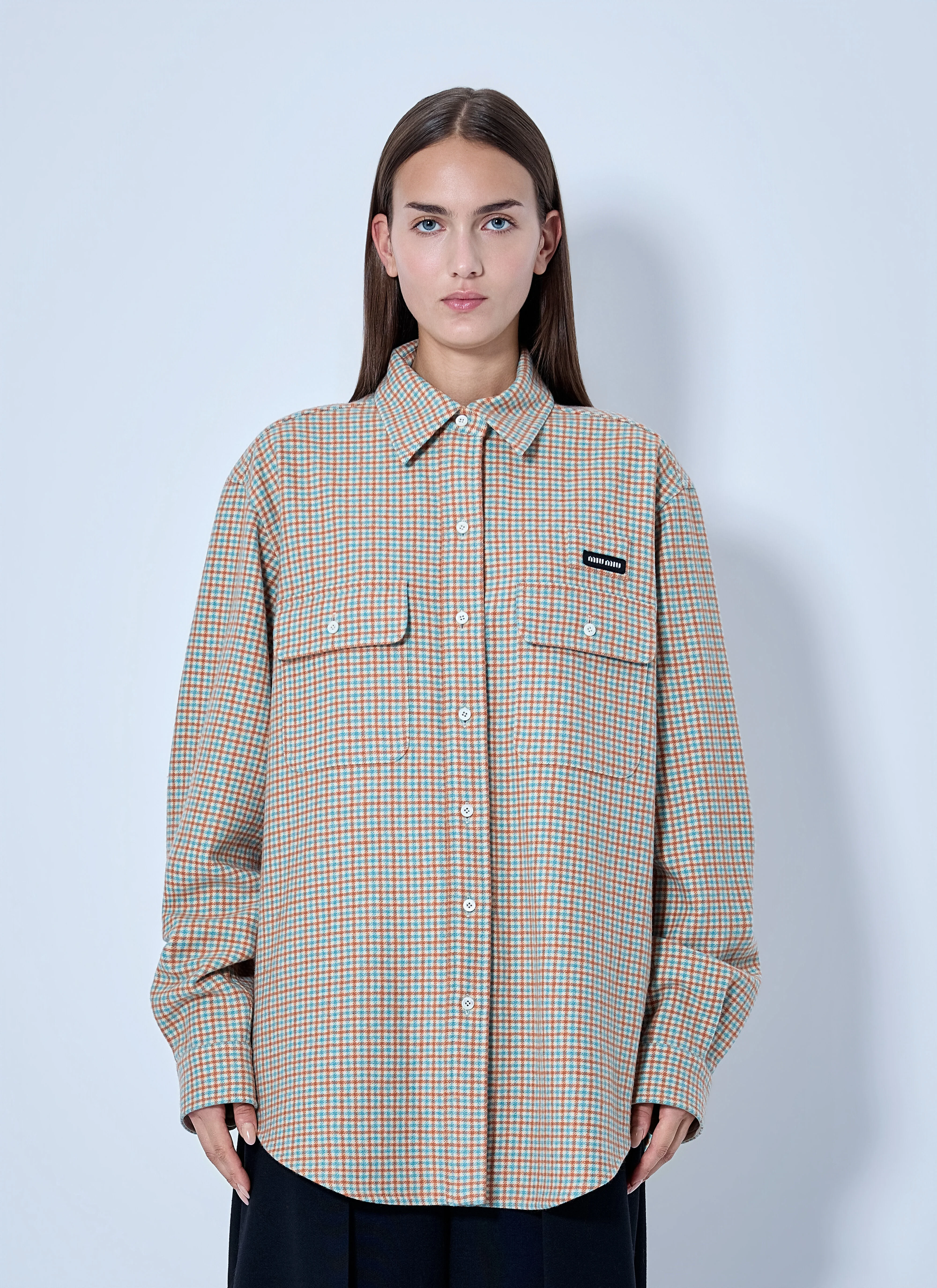 Checked Cotton Shirt - 1