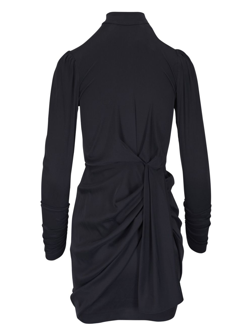 draped mini dress - 2