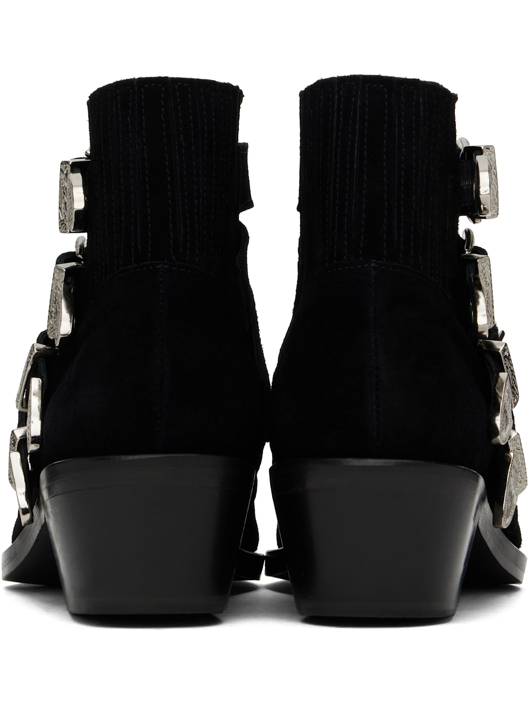 Black Buckle Boots - 2
