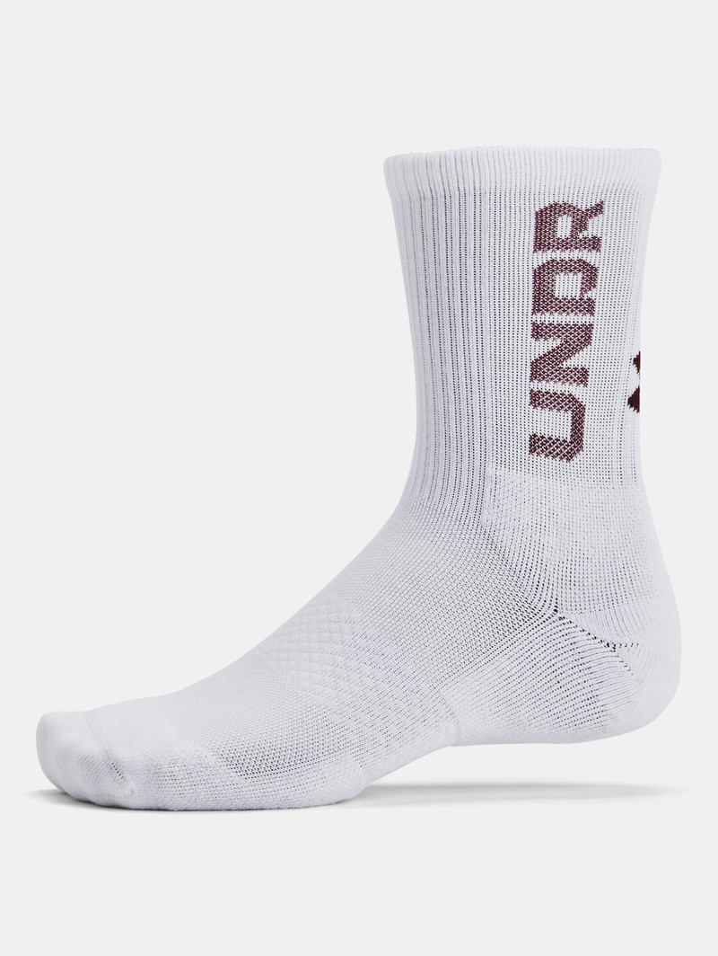 Unisex UA 3-Maker 3-Pack Mid-Crew Socks 4