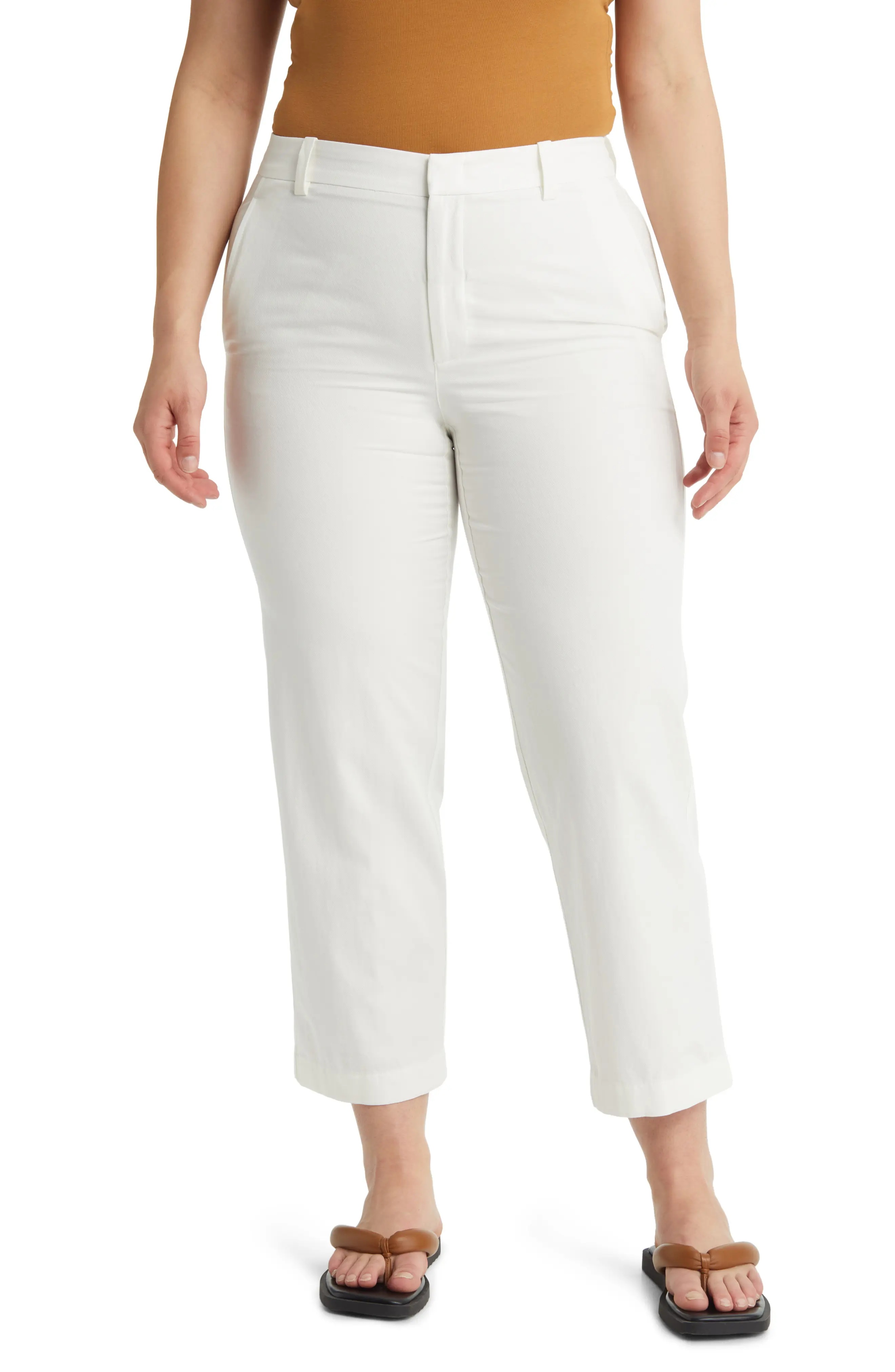 Cotton Crop Vince High Rise Crop Pant Vince Washed Cotton Crop