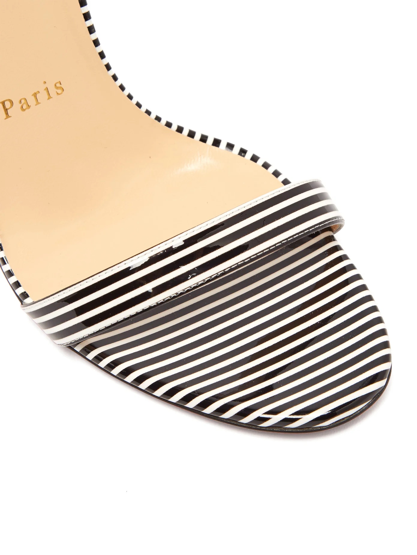 Jonatina 100 striped PVC & leather sandals - 6