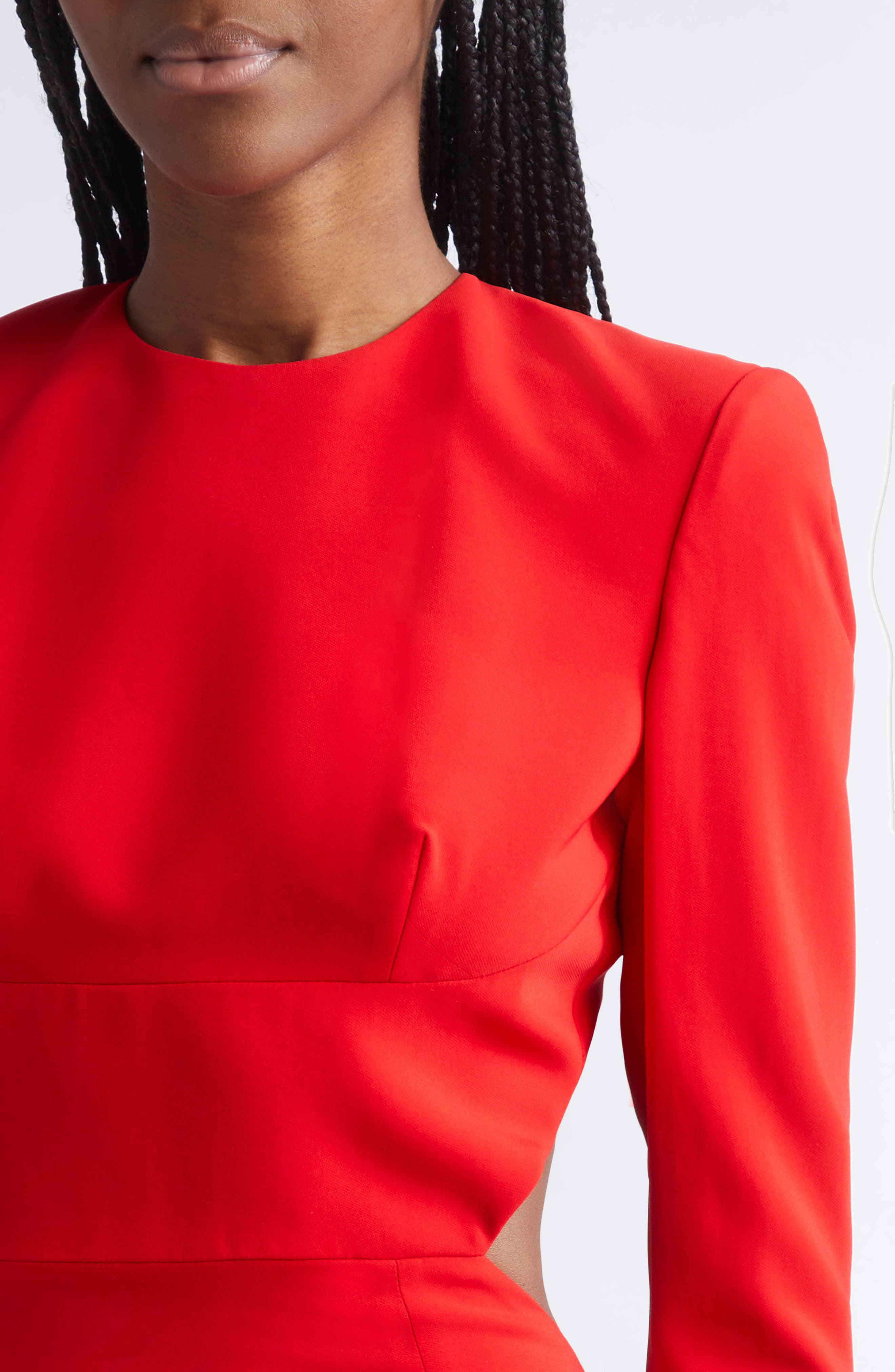 Stella McCartney Open Back Gown in Lipstick Red at Nordstrom - 4