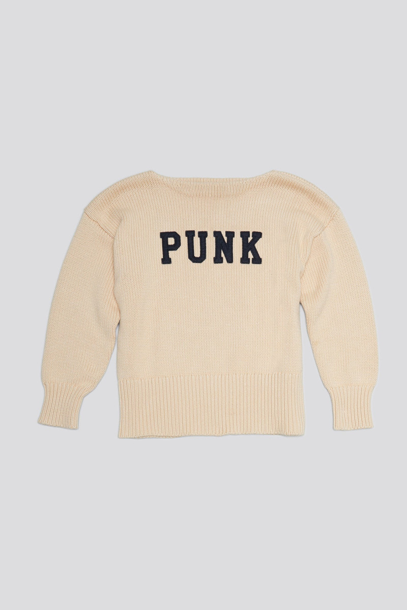 SHRUNKEN PUNK SWEATER - 포인트 베이지 - 1