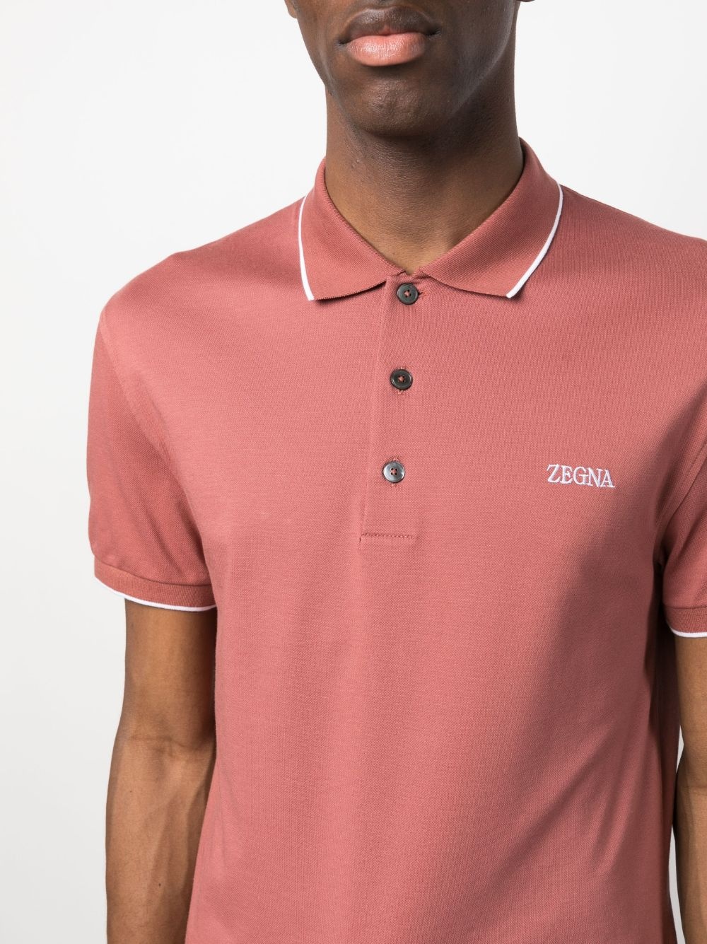 embroidered-logo polo shirt - 5