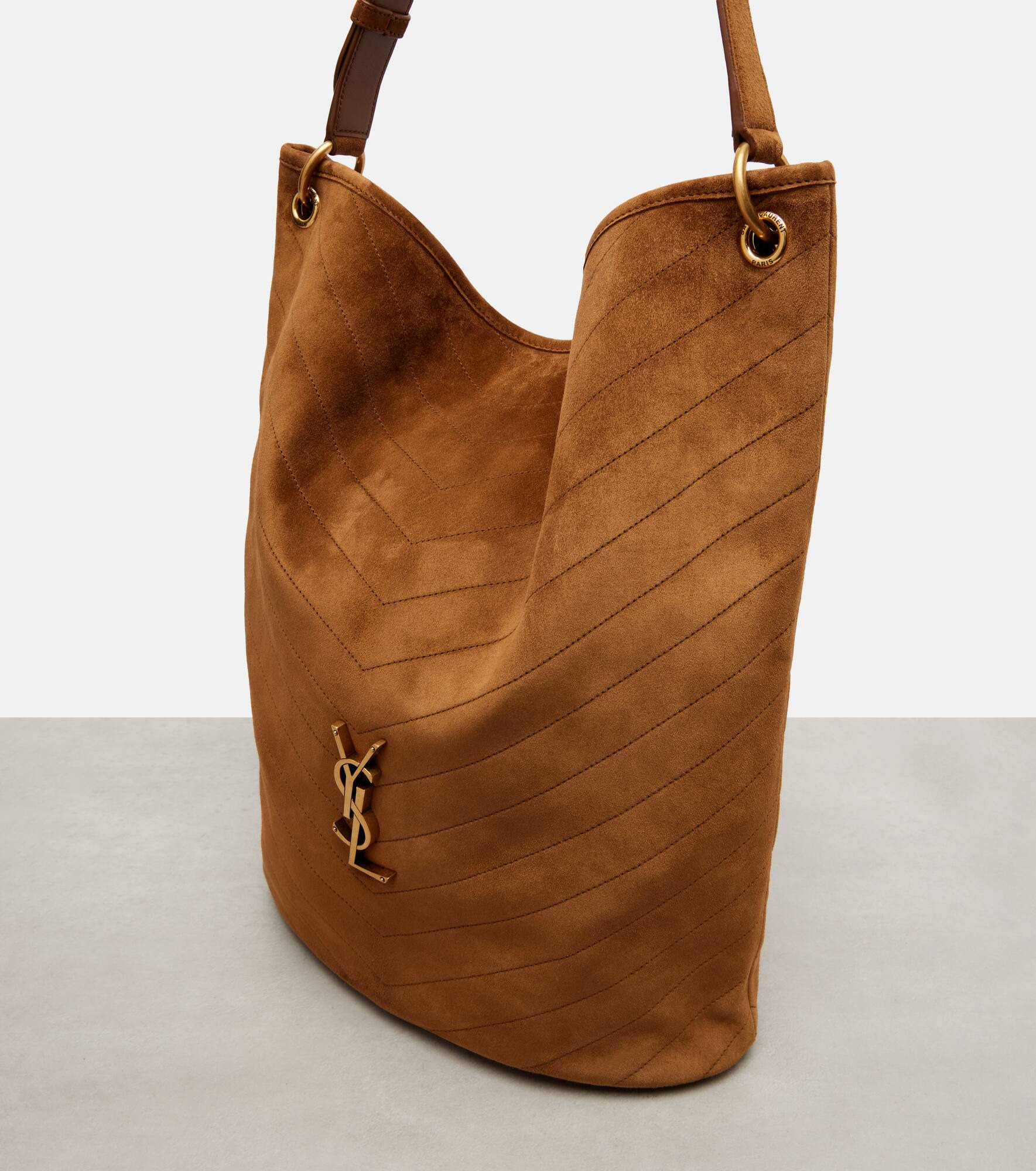Niki Cassandre suede bucket bag - 6