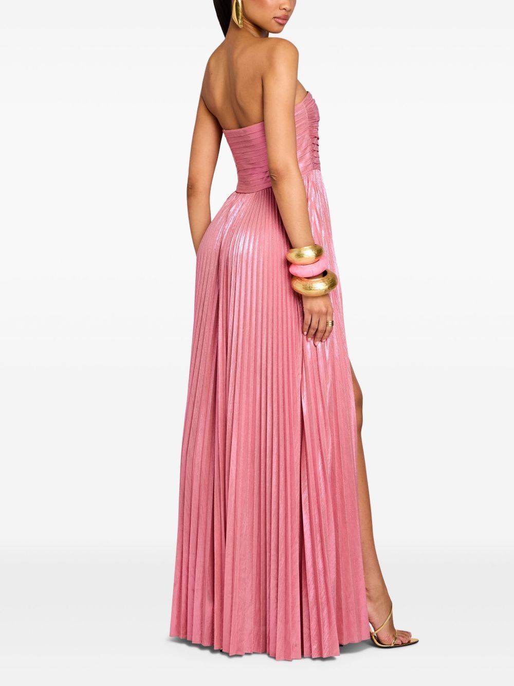 Sevyn pleated strapless gown - 4