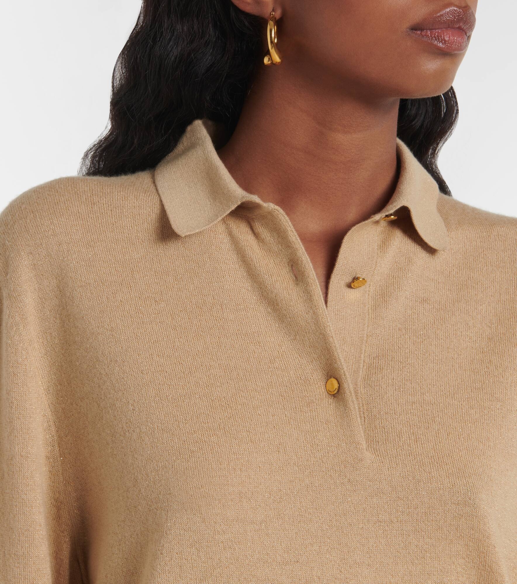 Luciole cashmere-blend polo sweater - 4