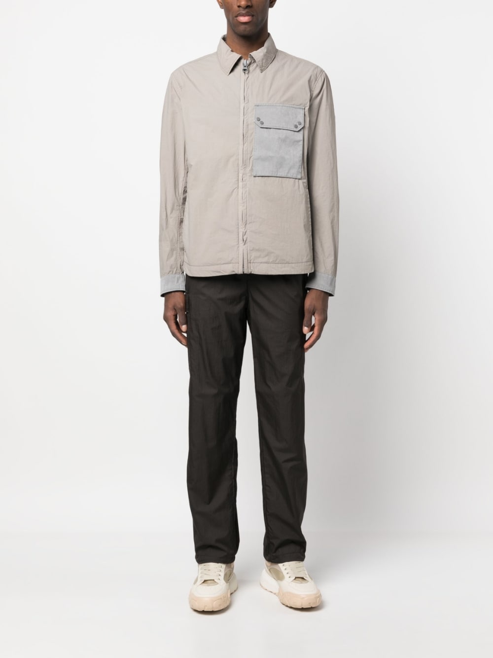 zip-up shirt jacket - 2