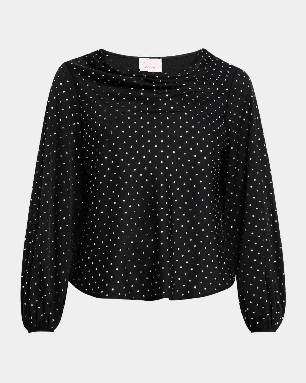 Irene Long-Sleeve Rhinestone-Embellished Top - 1