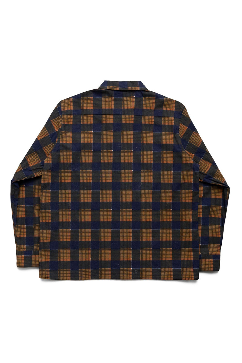 NEEDLES One-Up Shirt Printed Flannel Plaid - Brown outlook