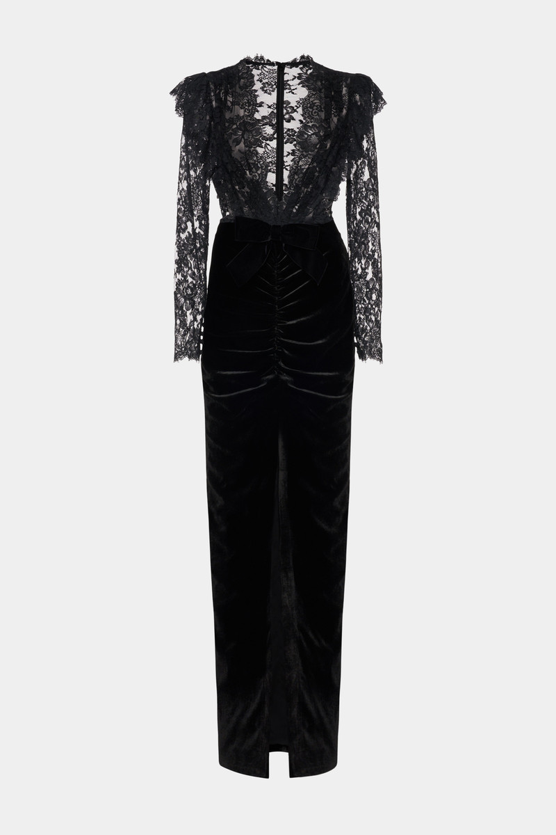 VELVET AND LACE GOWN 1