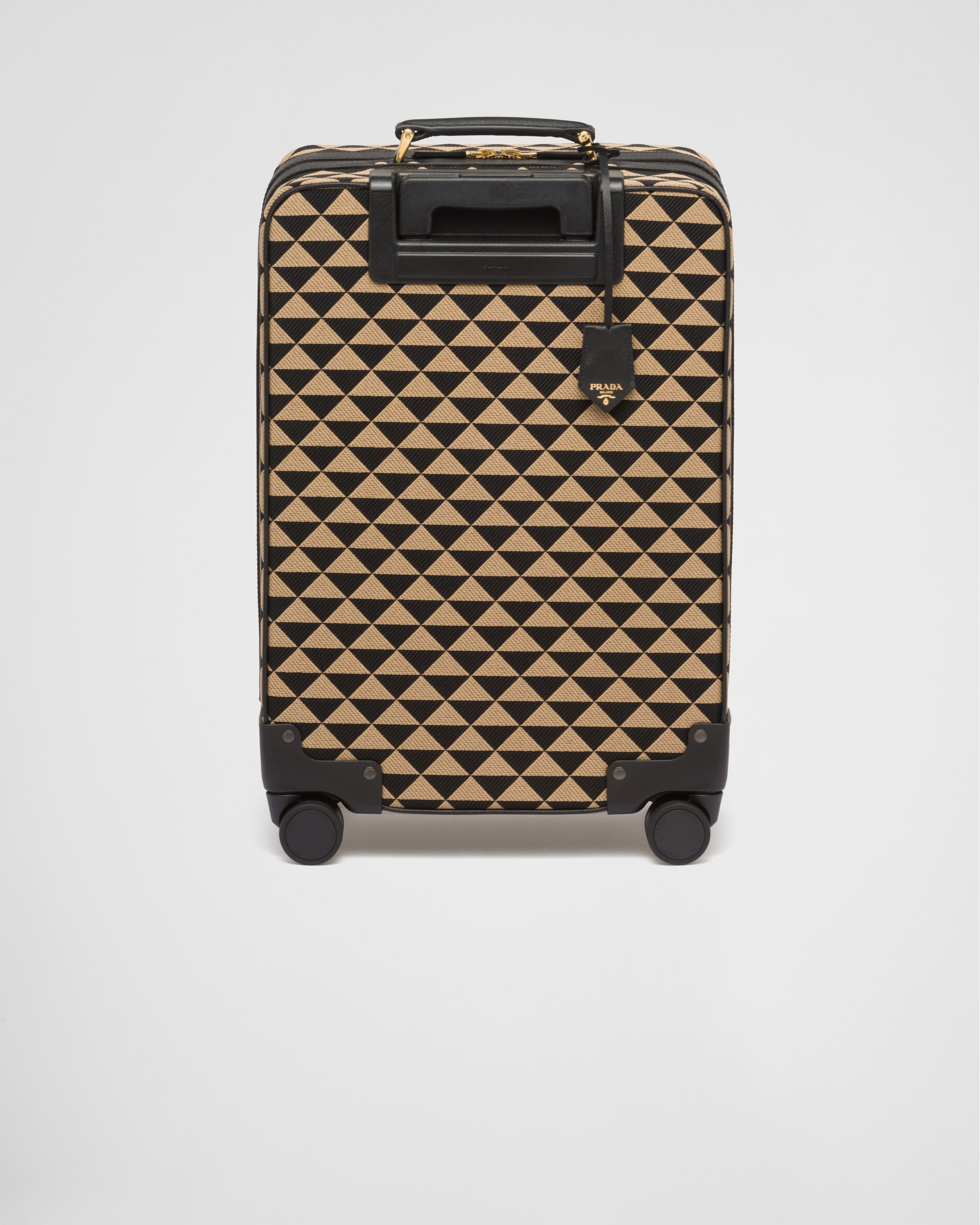 Prada Symbole embroidered fabric trolley - 4