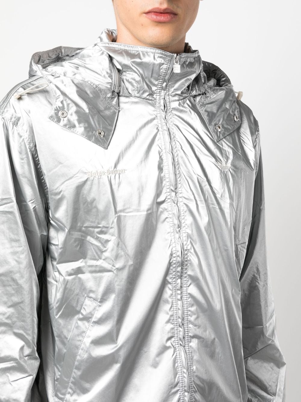 x Wales Bonner metallic hooded jacket - 7