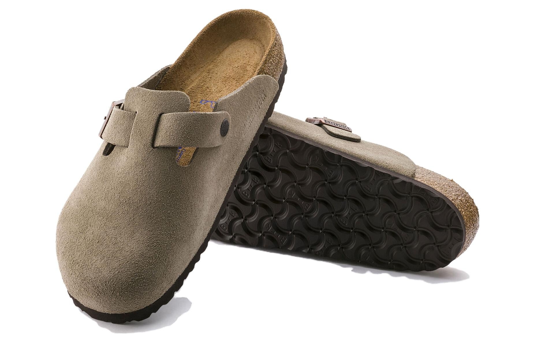 Birkenstock Boston Soft Footbed Suede Narrow 'Taupe' 0560773 - 5