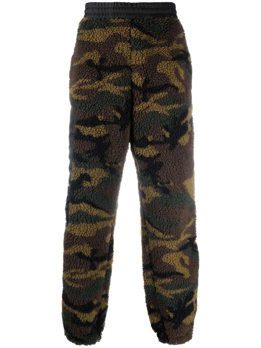 camouflage fleece trousers - 1