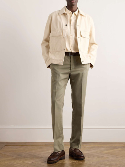 A KIND OF GUISE Elio Checked Cotton and Silk-Blend Twill Shirt outlook