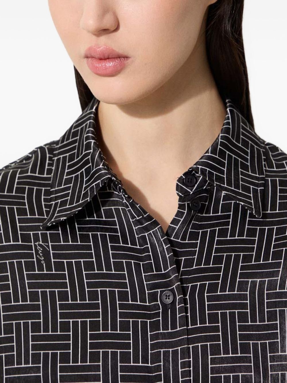 geometric-pattern shirt - 4