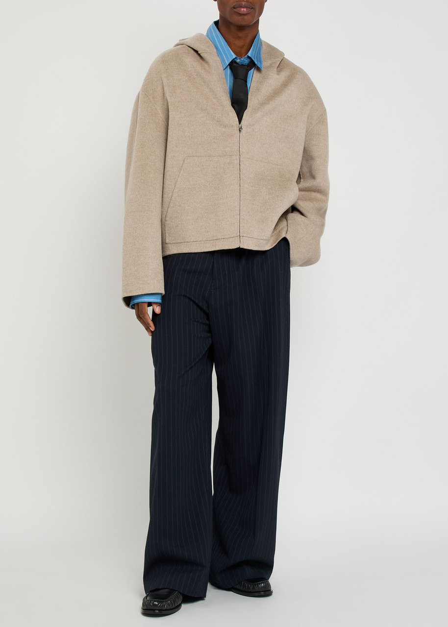 Acne Studios Zip-through Hooded Wool and Cashmere-blend Jacket - 4