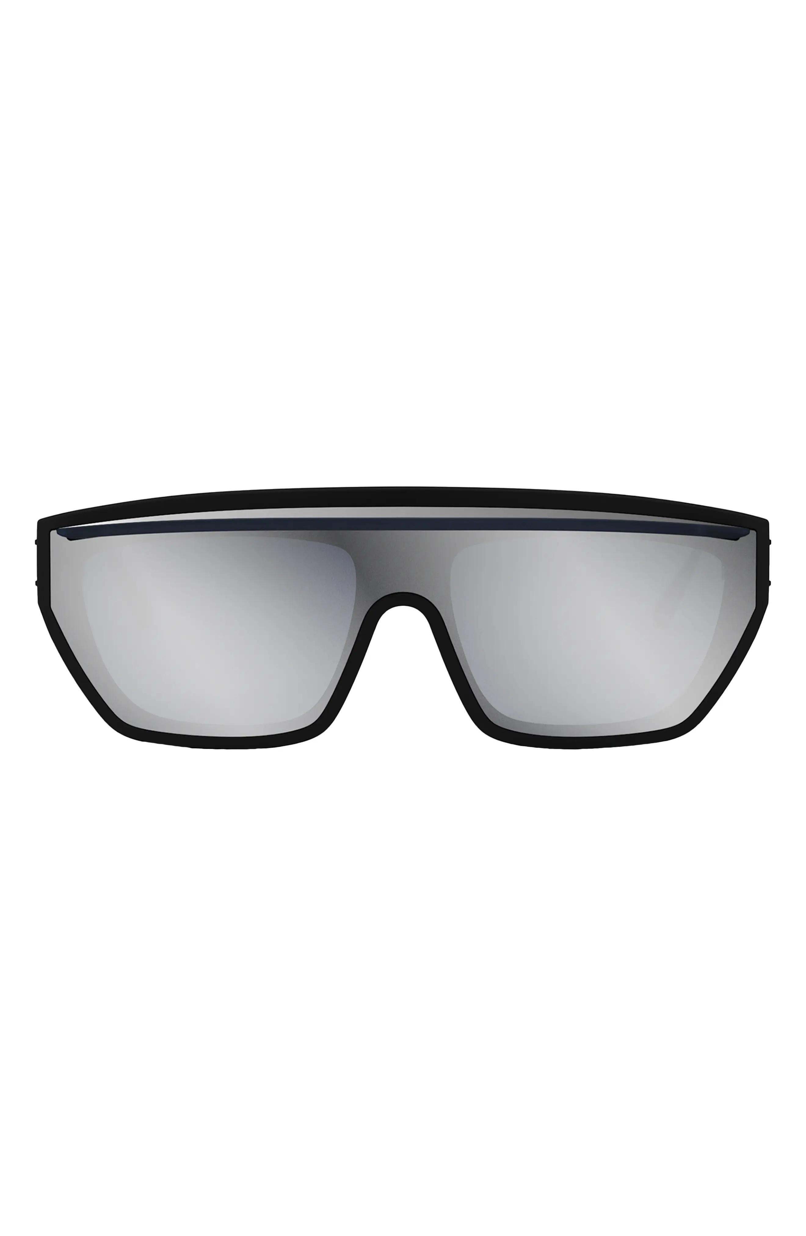 'DiorClub M7U Mask Sunglasses in Matte Black /Smoke Mirror - 1