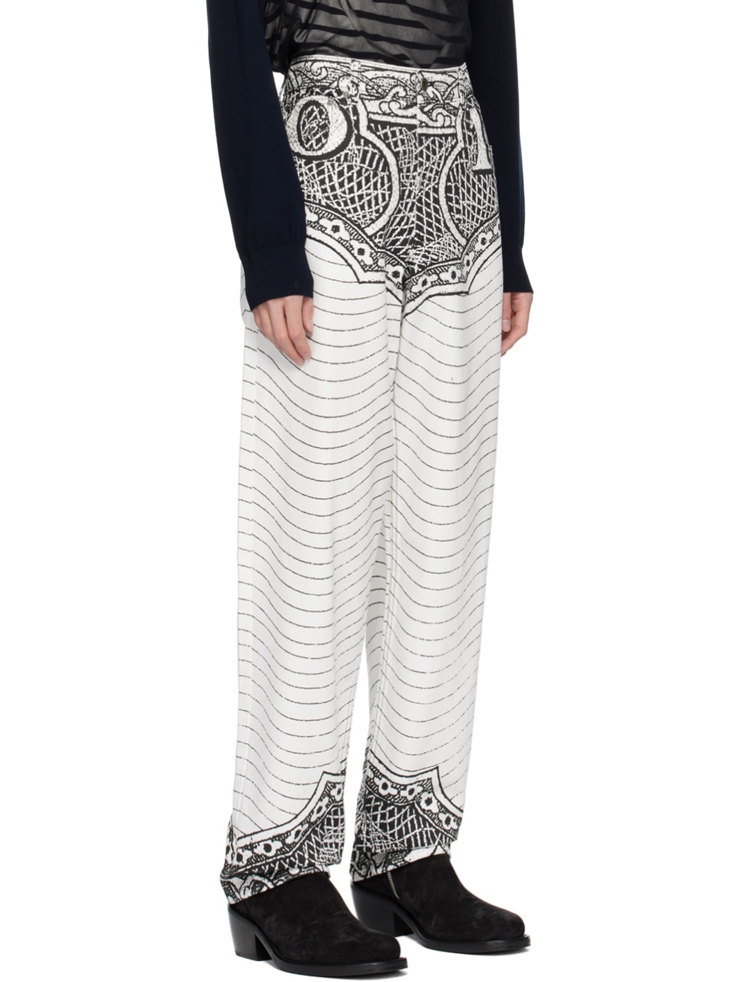 Black & White 'The Cartouche' Jeans - 2
