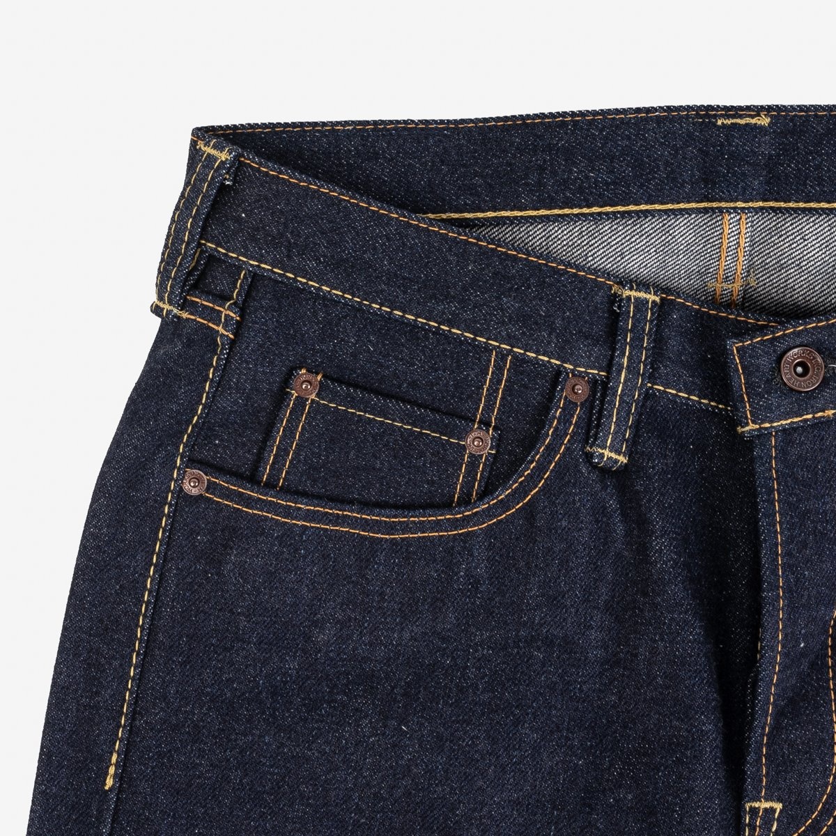 IH-555S-UHR 21/23oz Ultra Heavy Raw Selvedge Denim Super Slim Cut Jeans - Indigo - 6