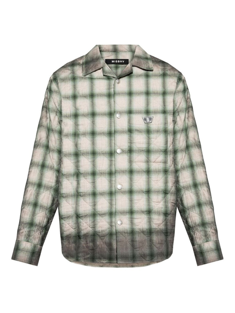 checked quilted overshirt 1