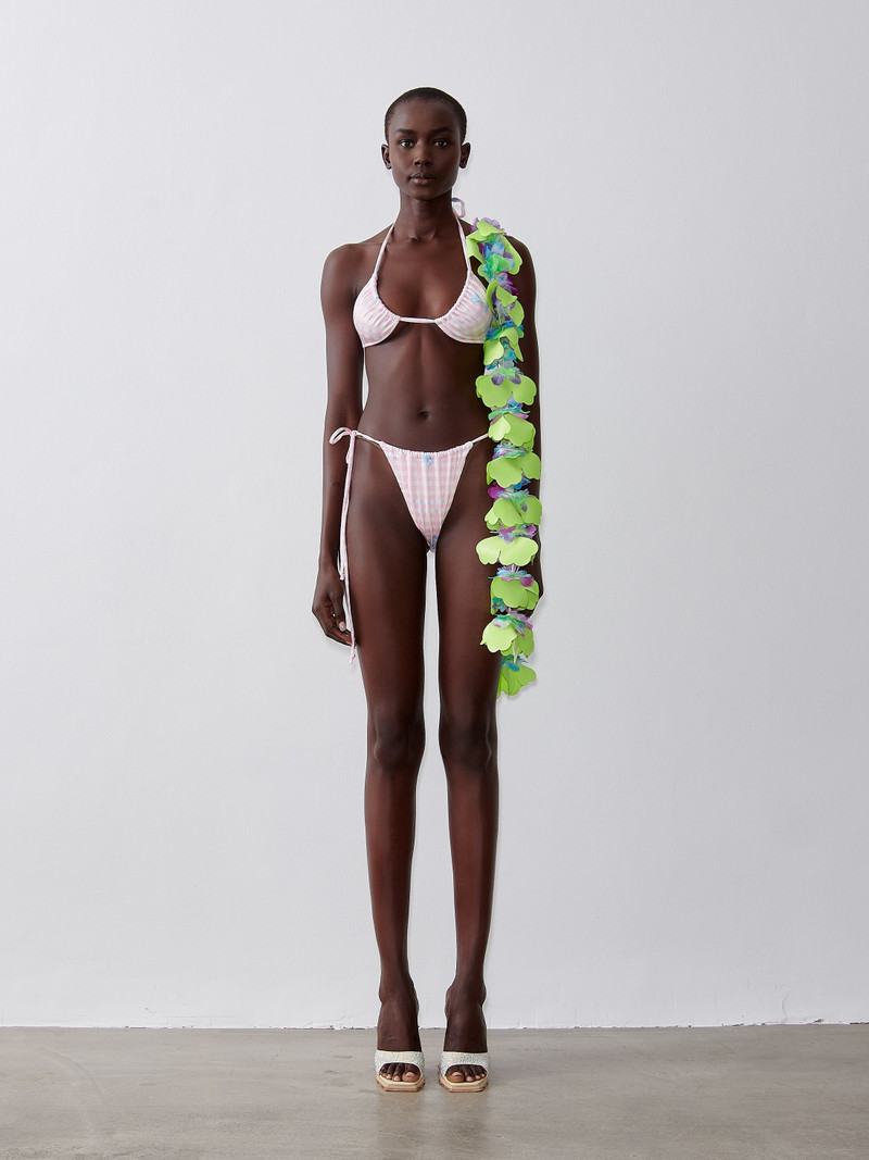 POSTER GIRL KEATON BIKINI BOTTOMS PINK GINGHAM outlook