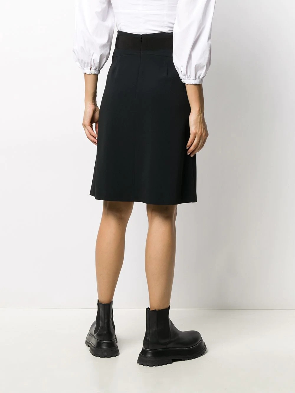 gathered waist skirt - 4
