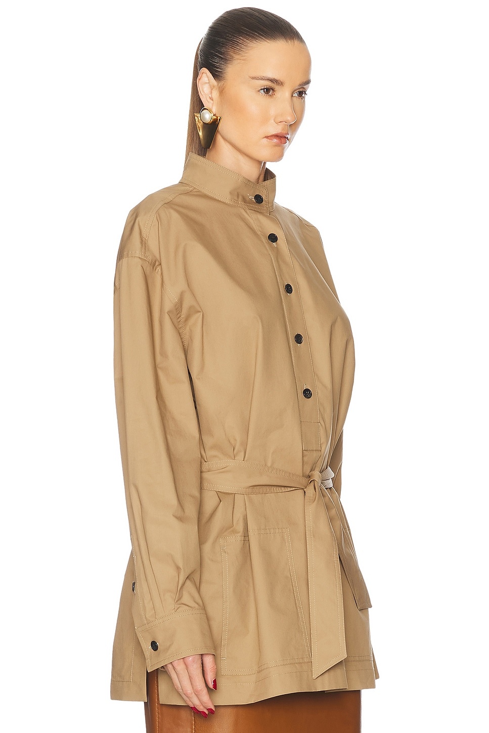 Belted Long Sleeve Top - 2