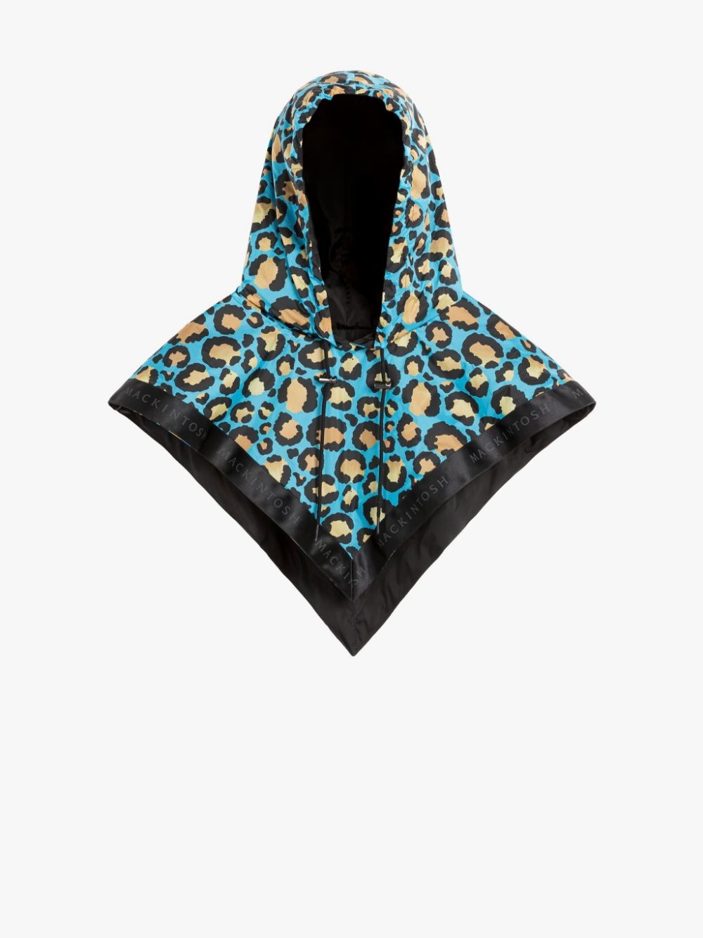 CASEY BLUE LEOPARD NYLON HOOD - 1