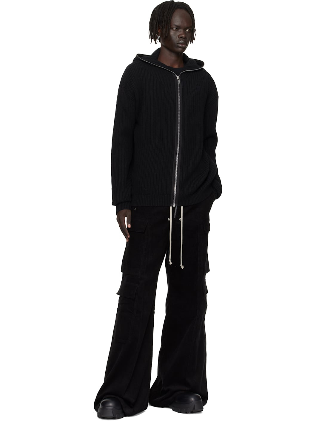 Black Concordians Zipped Hoodie - 4