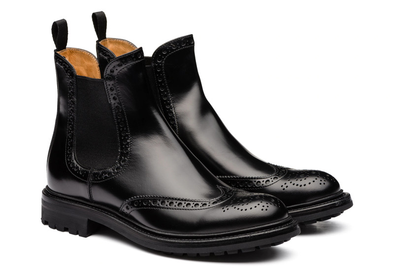 Church's Aura 2
Rois Calf Chelsea Boot Brogue Black outlook