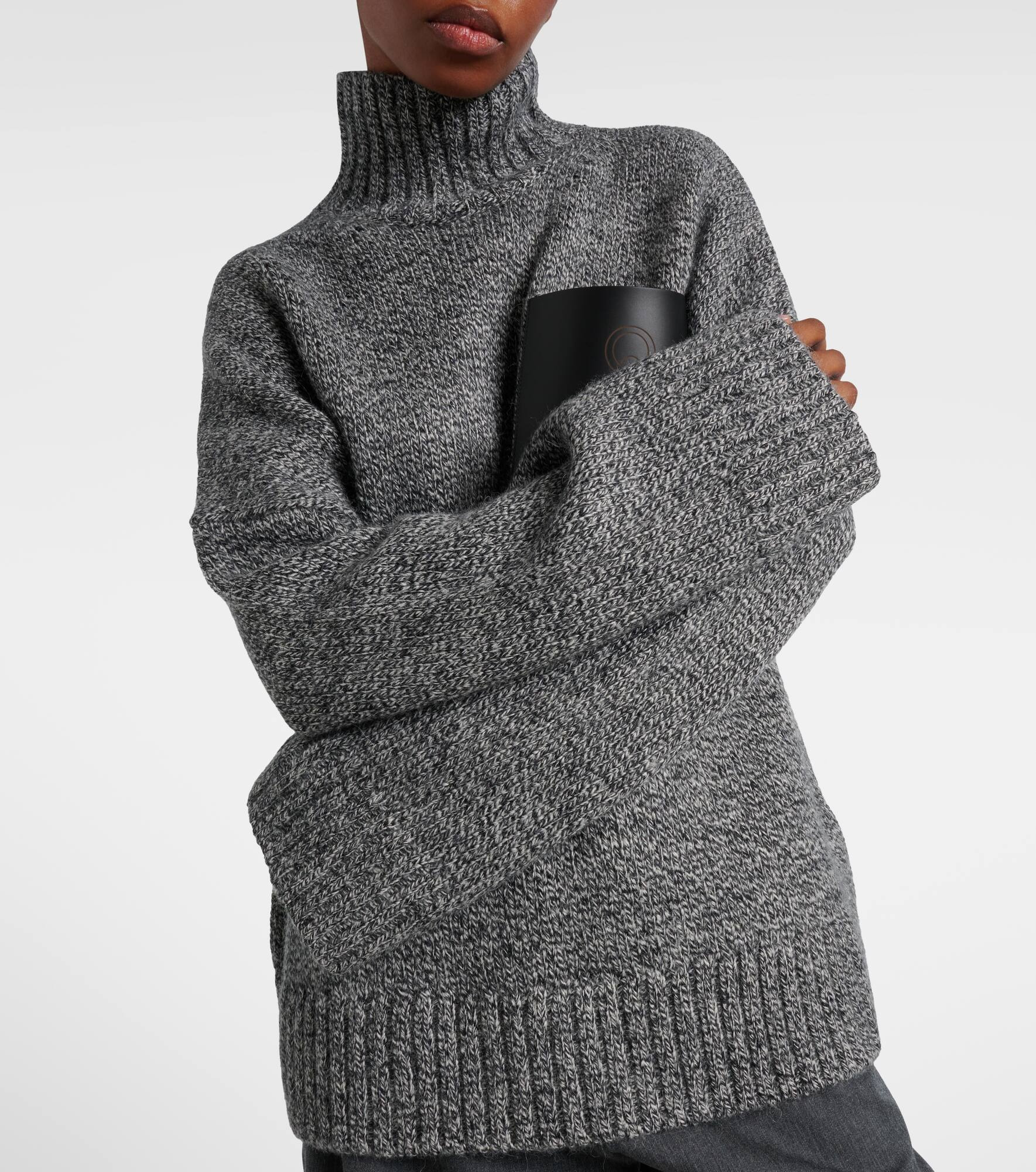 Wool and alpaca-blend turtleneck sweater - 6