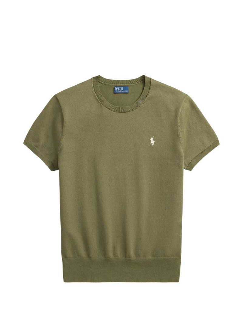 short-sleeved crew-neck sweater 1