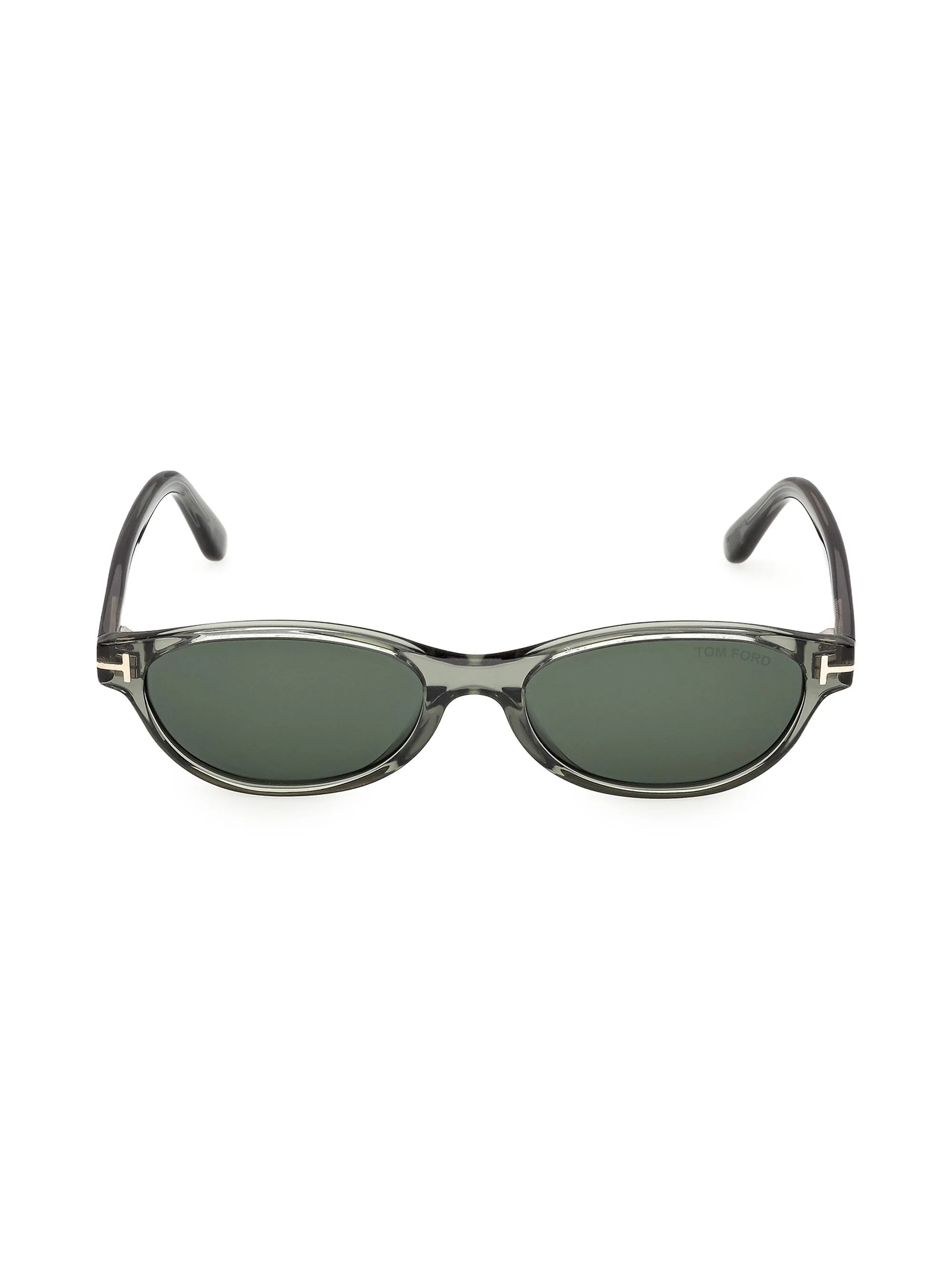 Women's Tara 57MM Oval Sunglasses - Black Green - 1