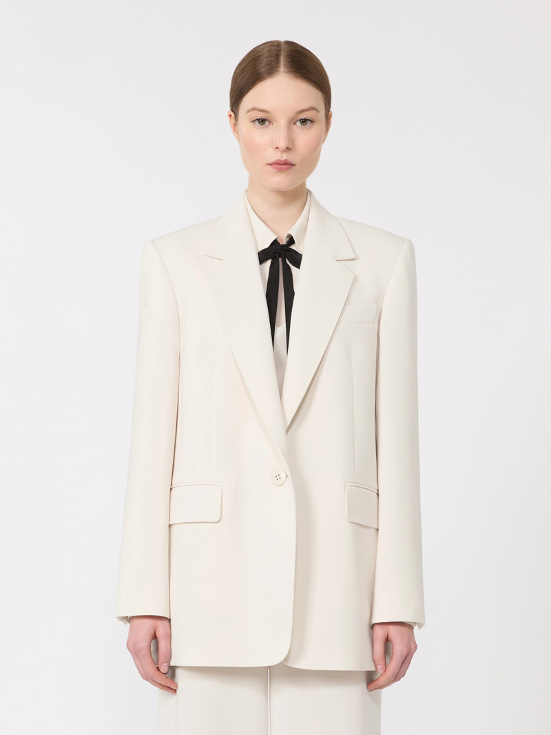 BOSCO Single-breasted cady blazer - BEIGE 3