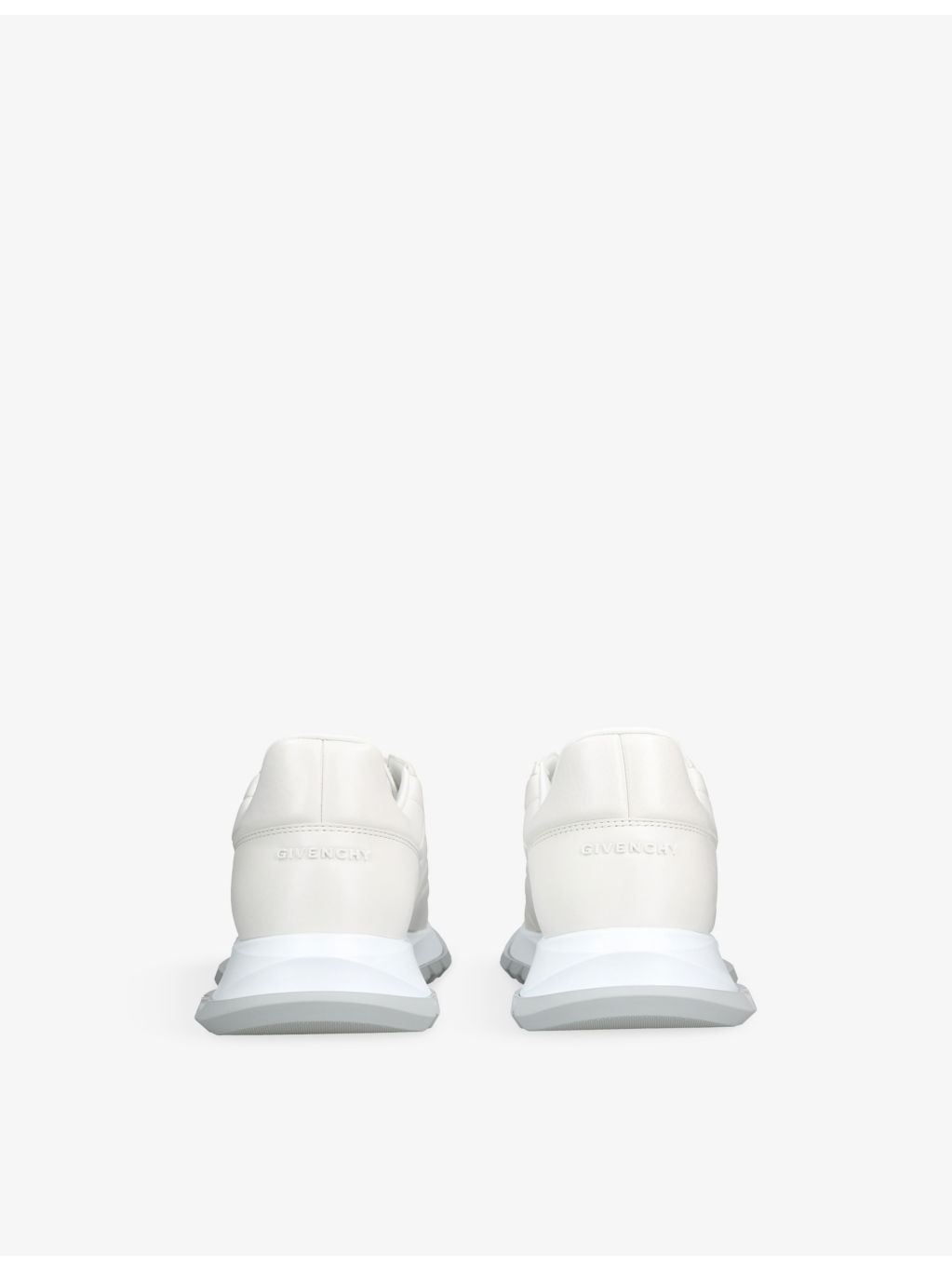 Padded Leather Trainers - 4
