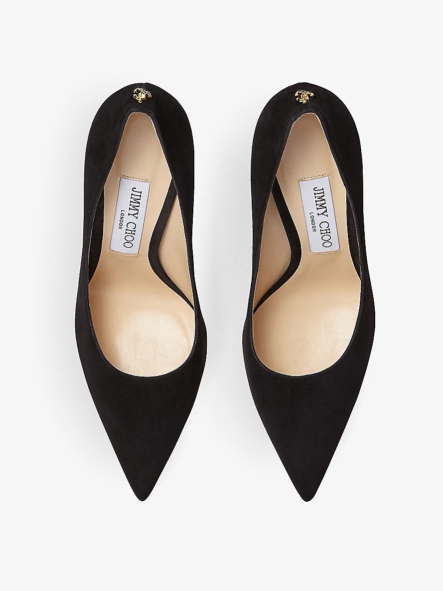 Love 100 pointed-toe suede courts - 3