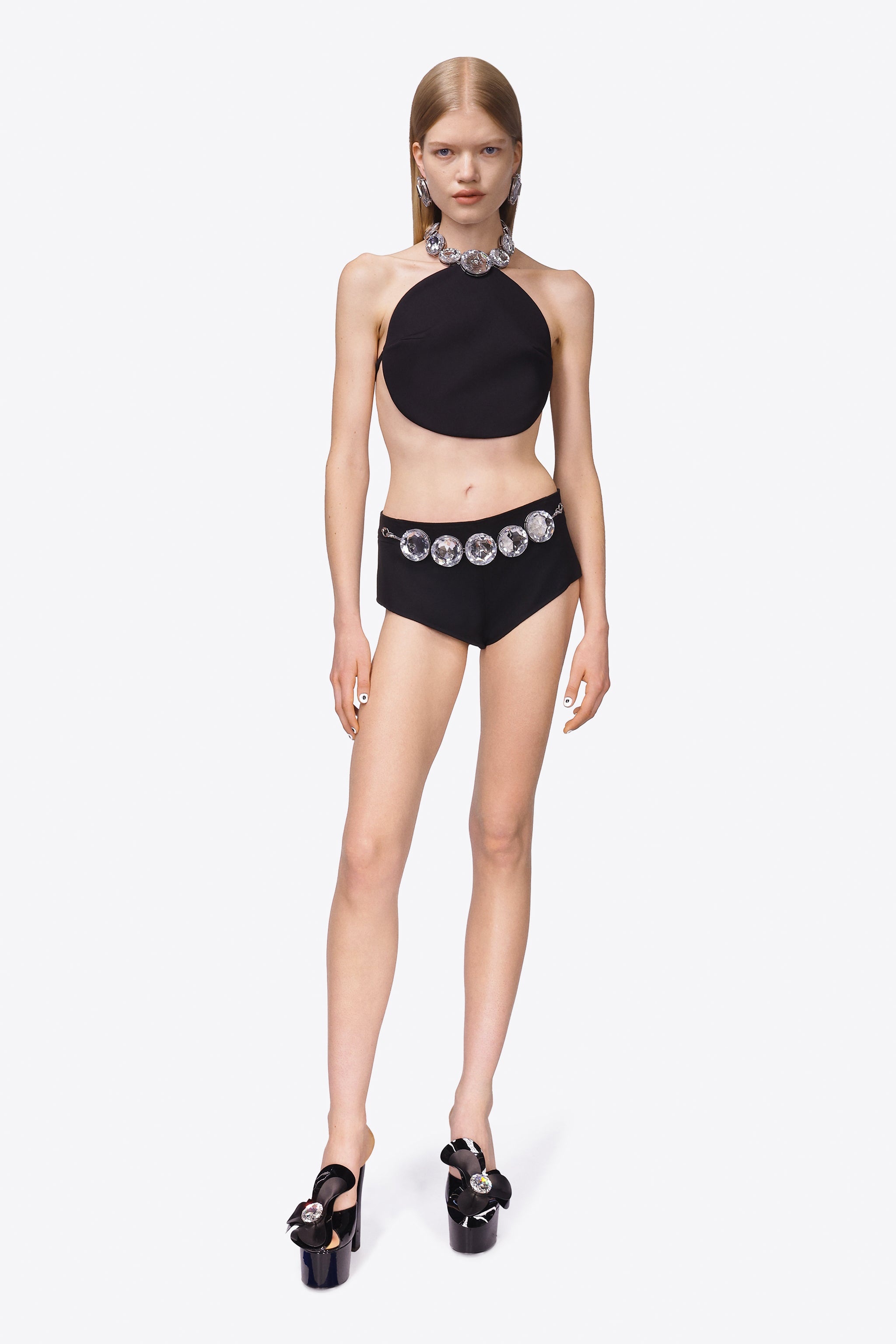 JUMBO CRYSTAL HALTER TOP - 4
