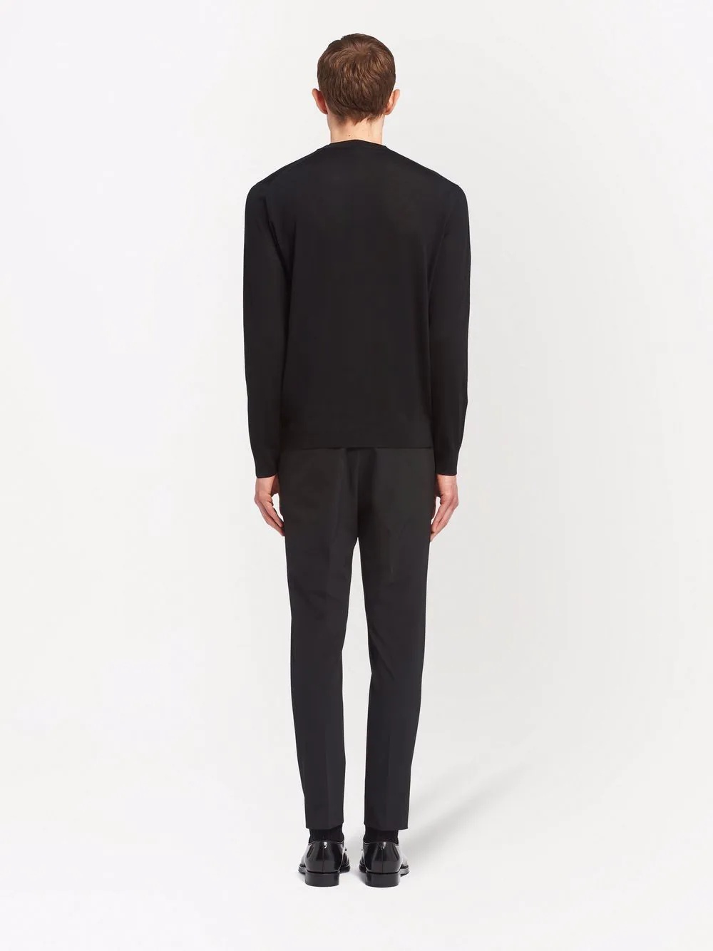 superfine wool long-sleeve jumper - 4