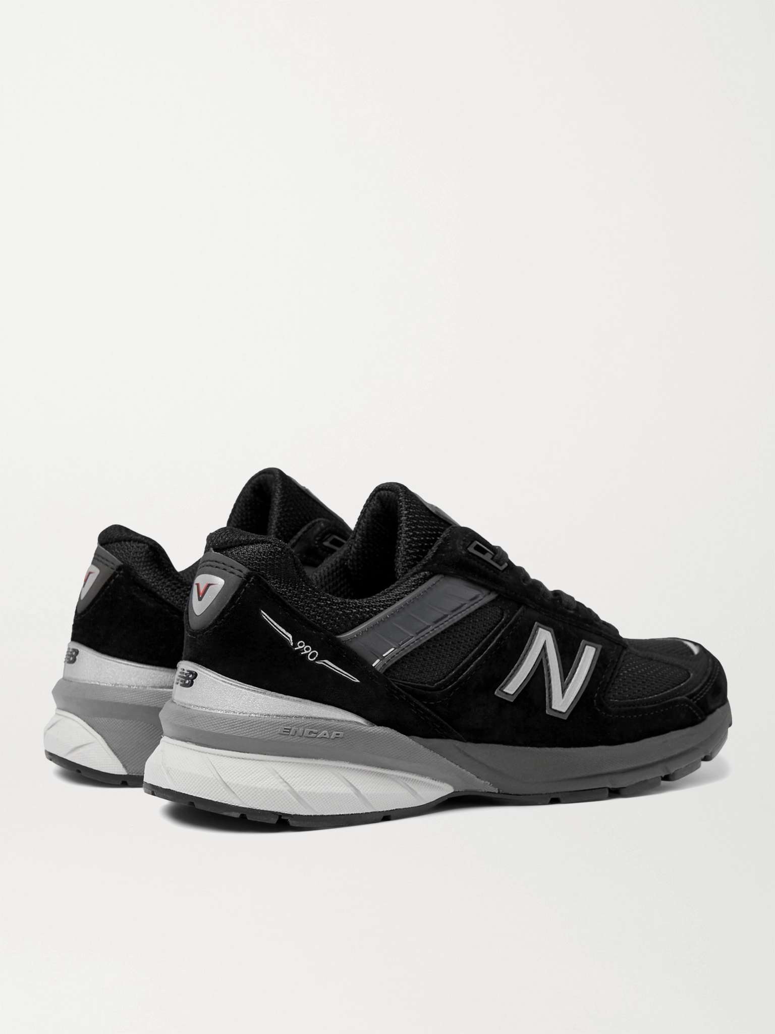 M990v5 Suede and Mesh Sneakers - 5