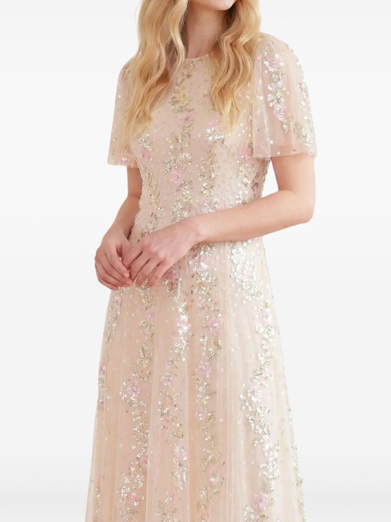 Confetti round-neck maxi dress 4