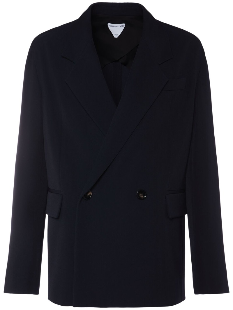 Compact wool gabardine blazer - 7