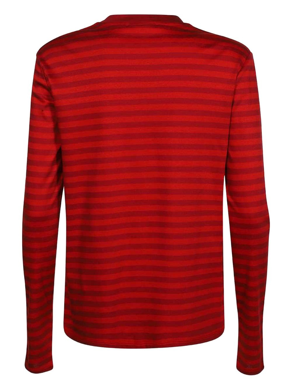 rabbit-detail striped T-shirt - 2