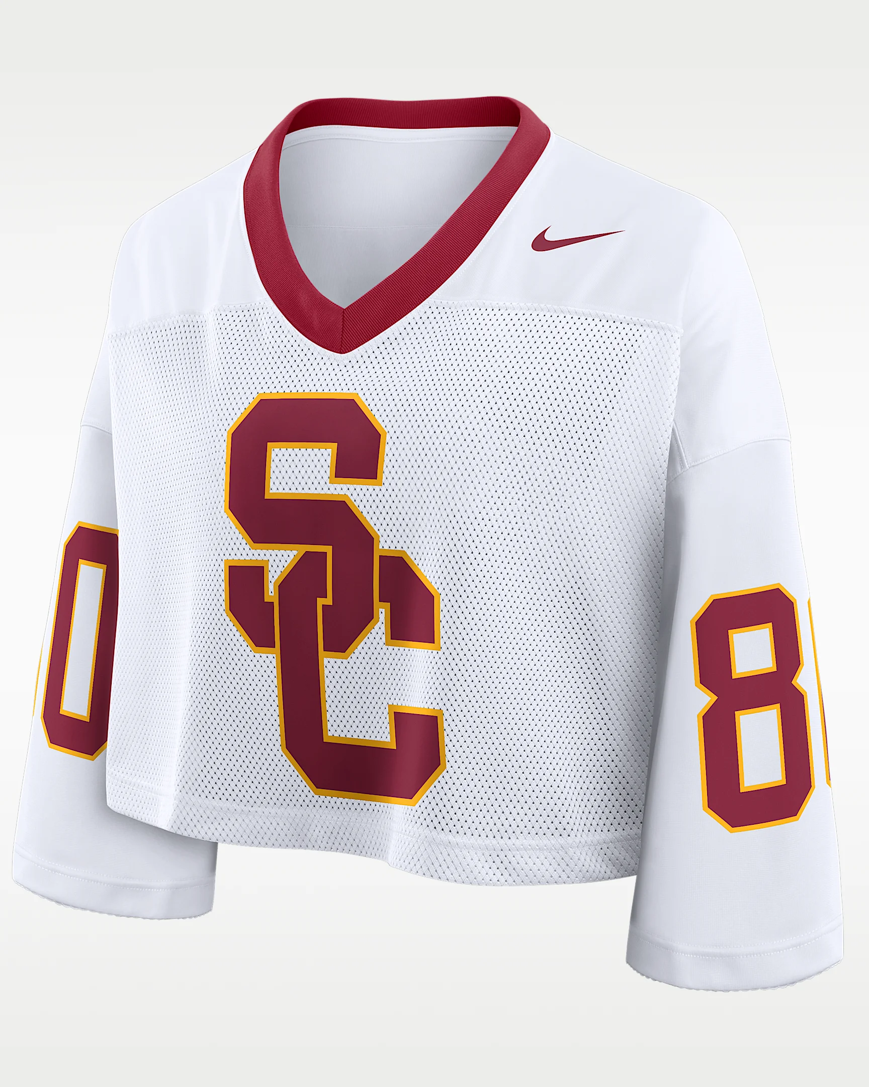 USC Logo Women's Nike Dri-FIT College Cropped Jersey - 1