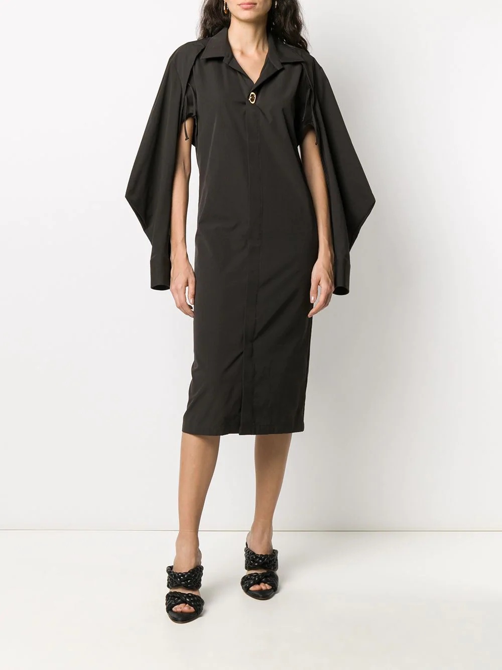 shirt mid-length dress - 6