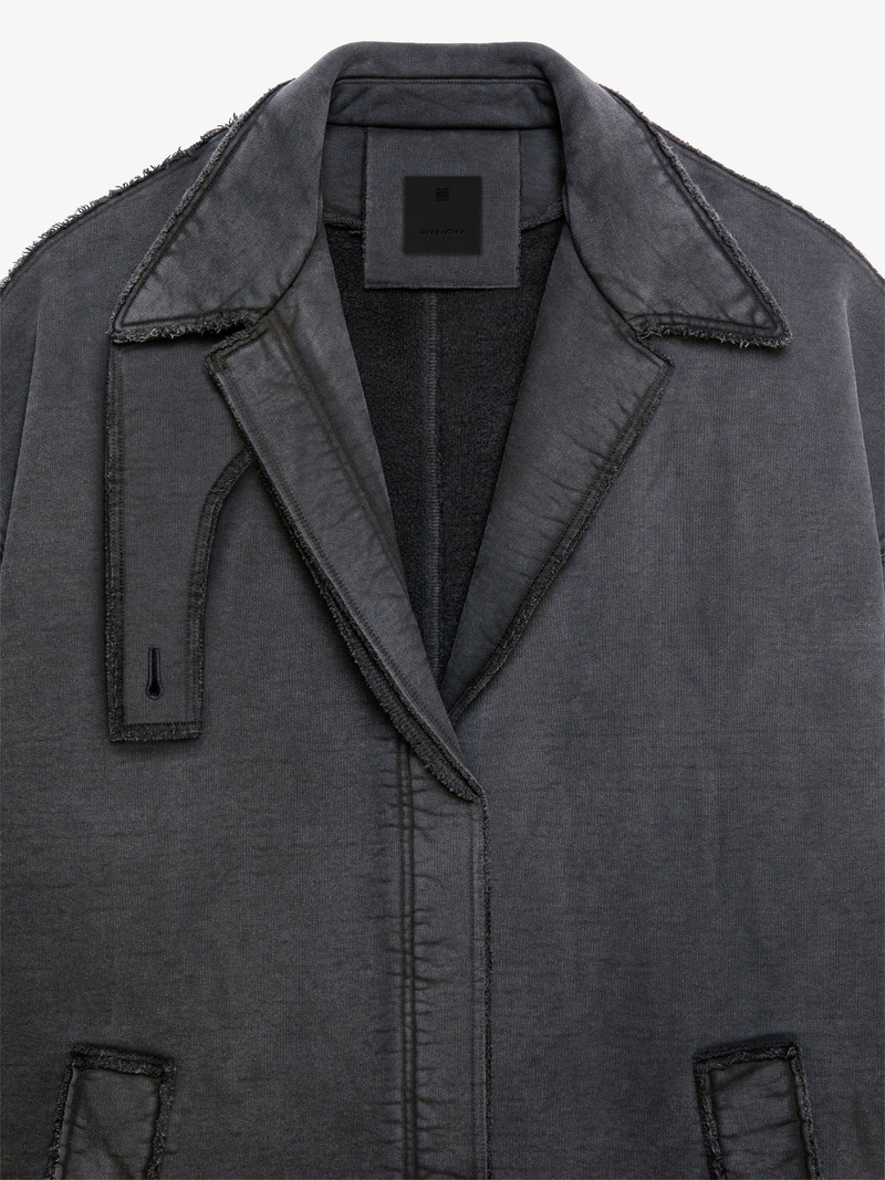 OVERSIZED TRENCH IN WASHED OUT FELPA 5