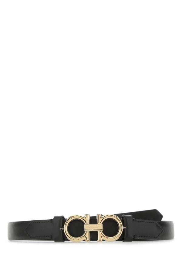 Salvatore Ferragamo Woman Black Leather Belt - 1